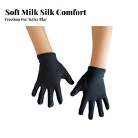 Sun Protection children's Dress Gloves Lightweight Princess Costume Gloves Soft Material for Dancers, Little Girls, Parties, Weddings