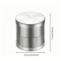 Gemstone Sieve with Plates Cylindrical Jewelry Sieve with Lid Polished