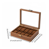 Wooden Watch Box Removable Pillows Watch Collection Box Soft Pillow Slots