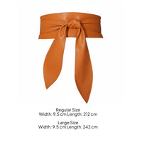 Long Waist Tie Belt Soft Fashion Accessory Elegant for Dress Outfits