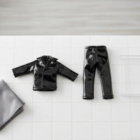 OB11 Doll Clothes Set Cool Look Miniature Biker Jacket Pants
