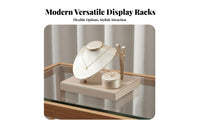 Jewelry Display Set Protects from Scratches PU Leather Jewelry Stand Band and Earring Holder Set Sturdy Construction