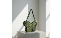 Denim Butterfly Bag Lightweight Convertible Shoulder Backpack for Parties, Teens