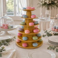 Macaron Display Stand Hand Washable Tiered Dessert Stand Lightweight for Wedding