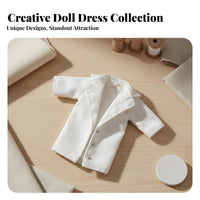 1/12 Doll Suit jacket Miniature Figure Doll Clothes Elegant Miniature Formal Wear for Hobbyists
