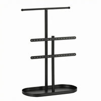 Jewelry Display Stand T-Shaped Necklace Earring Organizer Perforated