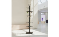 Rotating Display Rack with Hooks Floor-Standing for Retailers