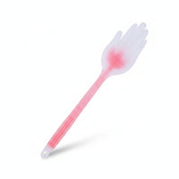 Hand-Shaped Massage Paddle Long Handle Personal Care Tool Raised Dot Texture