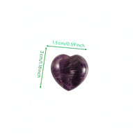 Undrilled Crystal Heart Semi-Finished Assorted Energy Center Stones Pocket Size
