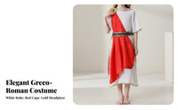 Ancient Roman Costume Historical Theme Roman Emperor Robe Traditional Al Deity Costume Family Matching Caesar Toga Away Fit