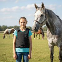 Horse Riding Torso Protector Shoulder Protection Equestrian Vest Customizable Fit Padded Riding Vest for Adults, Equestrians
