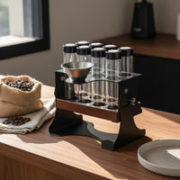 10 Pieces Sealed Bean Tube Set Adjustable Aroma Bottle Stand Multi-Use for Cafe