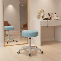 Height Adjustable Salon Stool Easy to Clean Spa Rolling Chair for Hair Stylists