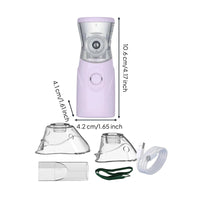 Portable Mesh Fine Mist Particles Handheld High-Frequency Inhaler Compact
