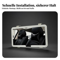LED Car Vanity Mirror Built-in Battery Lighted Car Makeup Mirror for Commuters