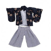 1/12-Scale Kimono Outfit Woven Textile Miniature Doll Outfit Japanese-Style Miniature Clothing