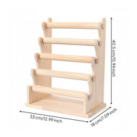 Wood Jewelry Display Stand Easy to Stow Watch and Hair Tie Rack Gift Idea