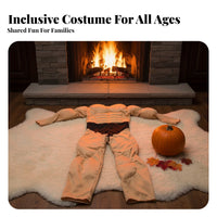 Muscular Appearance Padded Muscle Shirt Bulk Up Effect Fake Abs Costume Top Fiberfill Padding for Children, Adults, Cosplay, Party