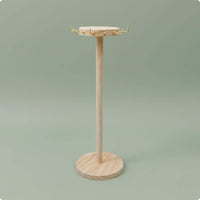 Wood Chain Holder Wooden Chain Display Organizer Multi-Hook Design