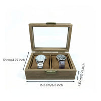 Watch Storage Box Clear View Lid Watch Display Case Premium Design for Bedroom