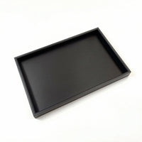 Shallow Display Tray Rigid Frame Leather-Like Tray Open Top