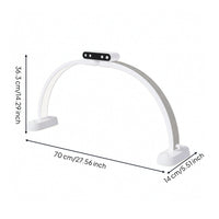 Half Moon Lamp Foldable Half Moon Light Beauty Lamp with Wireless Controller Control LED Manicure Table Light Curved