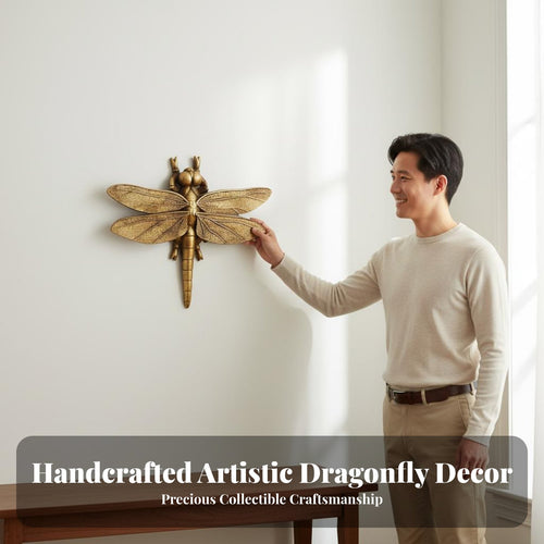 Dragonfly Wall Decor Retro Design 3D Dragonfly Wall Decor Detailed Home Decoration for Collectors