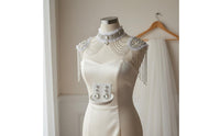 Bridal Shoulder Chain Elegant Rhinestone Shoulder Chain Fringe Chains Dress Accessory for Wedding