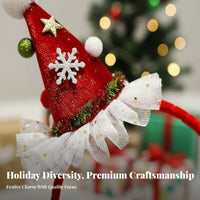 Christmas Hat Headband Cute Mini Santa Hat Hair Hoop Christmas Hair Hoop Photo Prop Festive Party Headwear Universal Fit