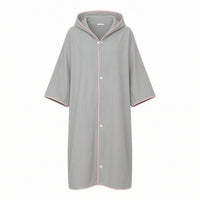 Hooded Swim Cover up Striped Hooded Cover-up Robe Fast-Drying for by the Water