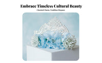 Ancient Design Bridal Headpiece Authentic Oriental Elegance Chinese Design Hair Crown Traditional Attire Hair Adornment