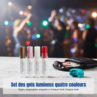 Sparkle Gel, Pearlescent, Multi-Color Set, Face, Carnival Makeup