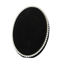 Jewelry Stand with Rear Support Velvet Necklace Holder Tabletop for Women