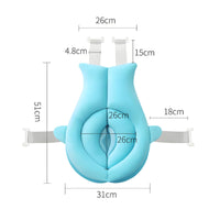 Baby Bath Support Mat Raised Backrest Infant Bath Support Mat Comfortable