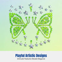 Carnival Skin Decal Sticker, Rear, Acrylic Crystal, Fluorescent, Party