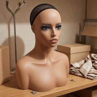 Hairpiece Mannequin Bust with Shoulders Head and Shoulder Mannequin Collarbone