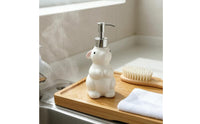 Rabbit-Shaped Dispenser Bottle 180 Ml Rabbit Pump Bottle Glossy White for Sink