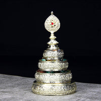 Mandala Offering Plate Stable Base Copper Alloy Mandala Ceremonial Supplies Easy to Clean Religious Supply Versatile Use