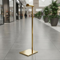 Purse Display Stand Rust-Rust-Resistant Metal Purse Display Rack Adjustable Handbag Stand Sleek Polished Edges Countertop Bag
