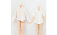 Doll Blouse Button Front Miniature Collared Shirt Soft Cloth