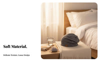 Double Layer Sleep Cap Soft & Comfortable Chemo Headwear Breathable for Post-Surgery Patients, People with Hair Loss, Sleeping, Winter, Home