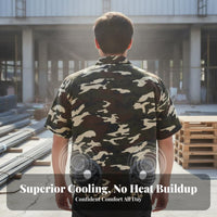Lightweight Design Air Conditioned Work Clothes Proof Cooling Fan Work Jacket Fast Charging for Women, Hot Weather, Gardening, Warehouses