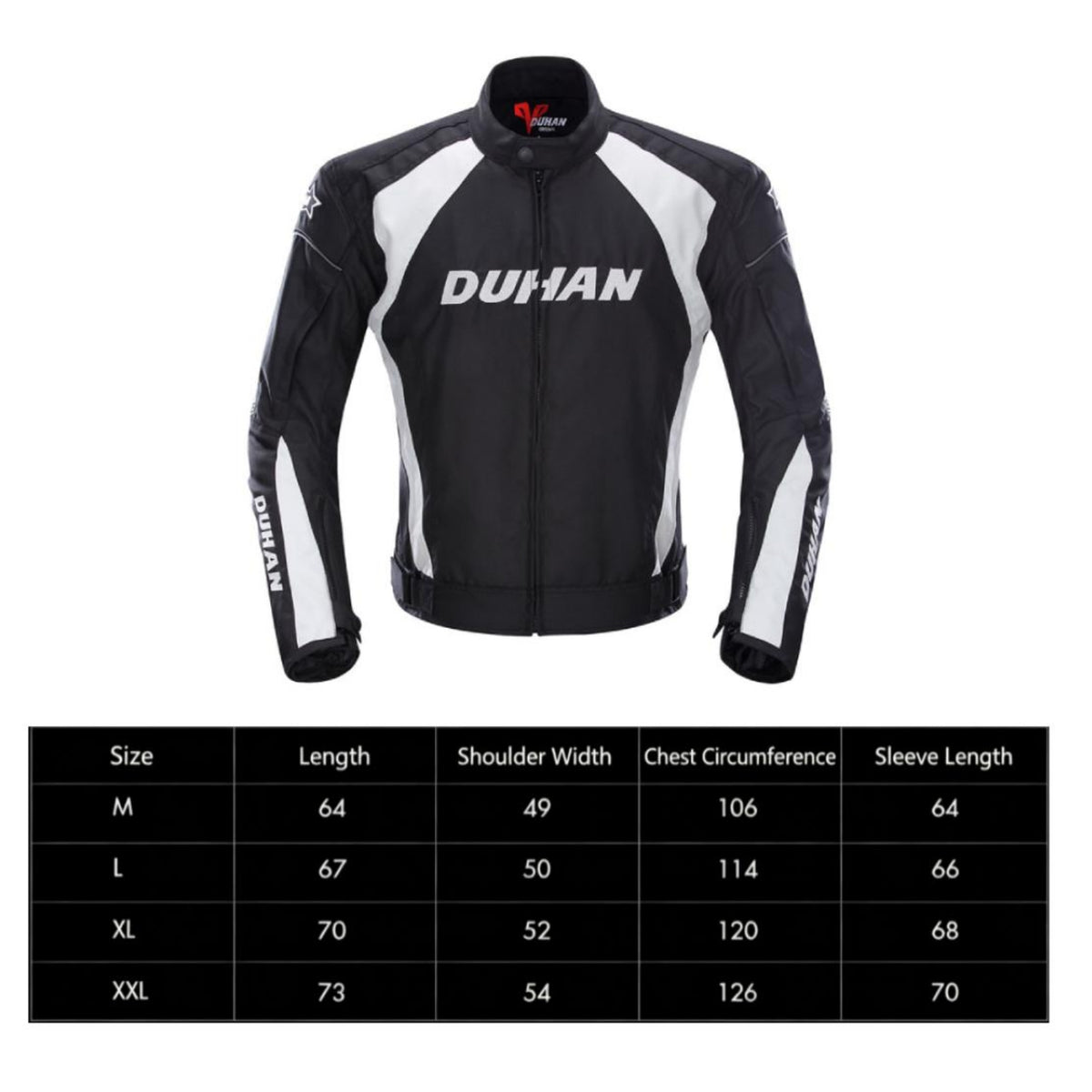 Motorcycle Jacket with Protective Padding Sporty Riding Jacket Apparel Fitted for Riders, Racing