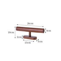 Wooden Watch and Bracelet Display Stand Multi-Functional Watch and Bracelet Holder Minimalist Design Solid Wood Jewelry Rack for Bedroom, Closet
