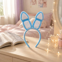 Soft-Fabric Bunny Ears Headband Cute Soft-Fabric Rabbit Headband Anime Cosplay