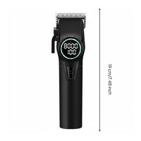 Barber Clipper LED Display Electric Hair Clipper Quiet Mode for Salon
