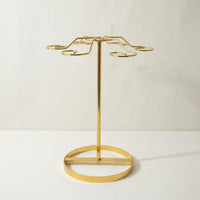 Golden Deer Wine Glass Rack Space Saving Rotating Wine Glass Holder