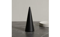 Black Wooden Rings Stand Sleek Finish Cone Rings Holder Sturdy Jewelry Photography Cone for Photographers