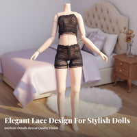 1/6 Scale Doll Lingerie Set Nightwear Design Lace Doll Set Soft Textile Underwear for Hobbyists