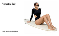 Black Long Sleeve Surfing Suit Streamlined Fit Long Sleeve Single Piece Swimsuit women's Surfing Suit Abdomen Control